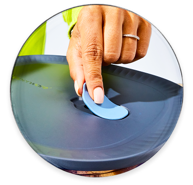 Válvula de silicone com saída de vapor integrada