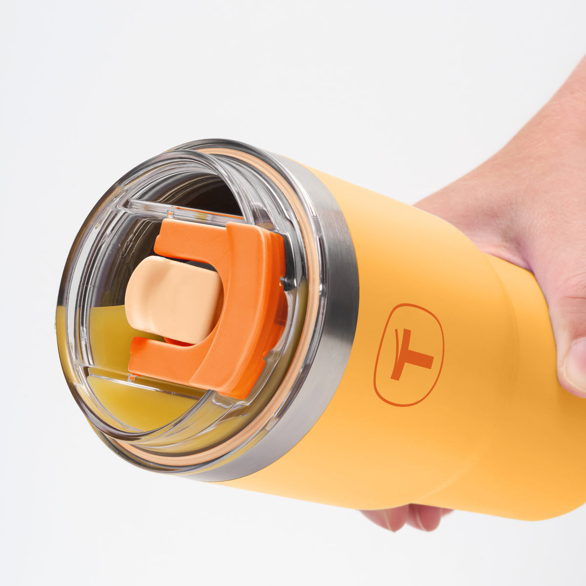 Copo Térmico Big T Com Canudo 630ml Damasco
