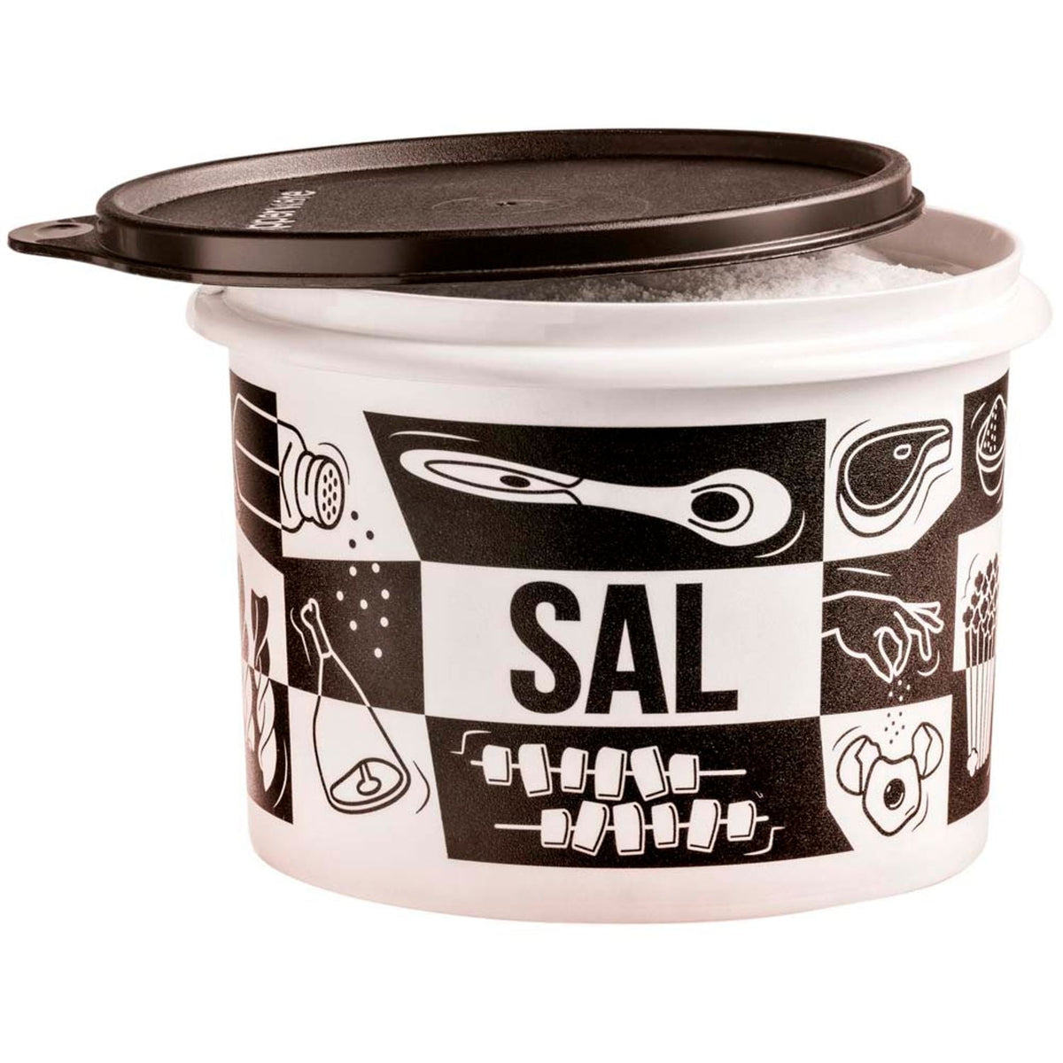 Tupper Caixa Sal 1,3kg Pop Box
