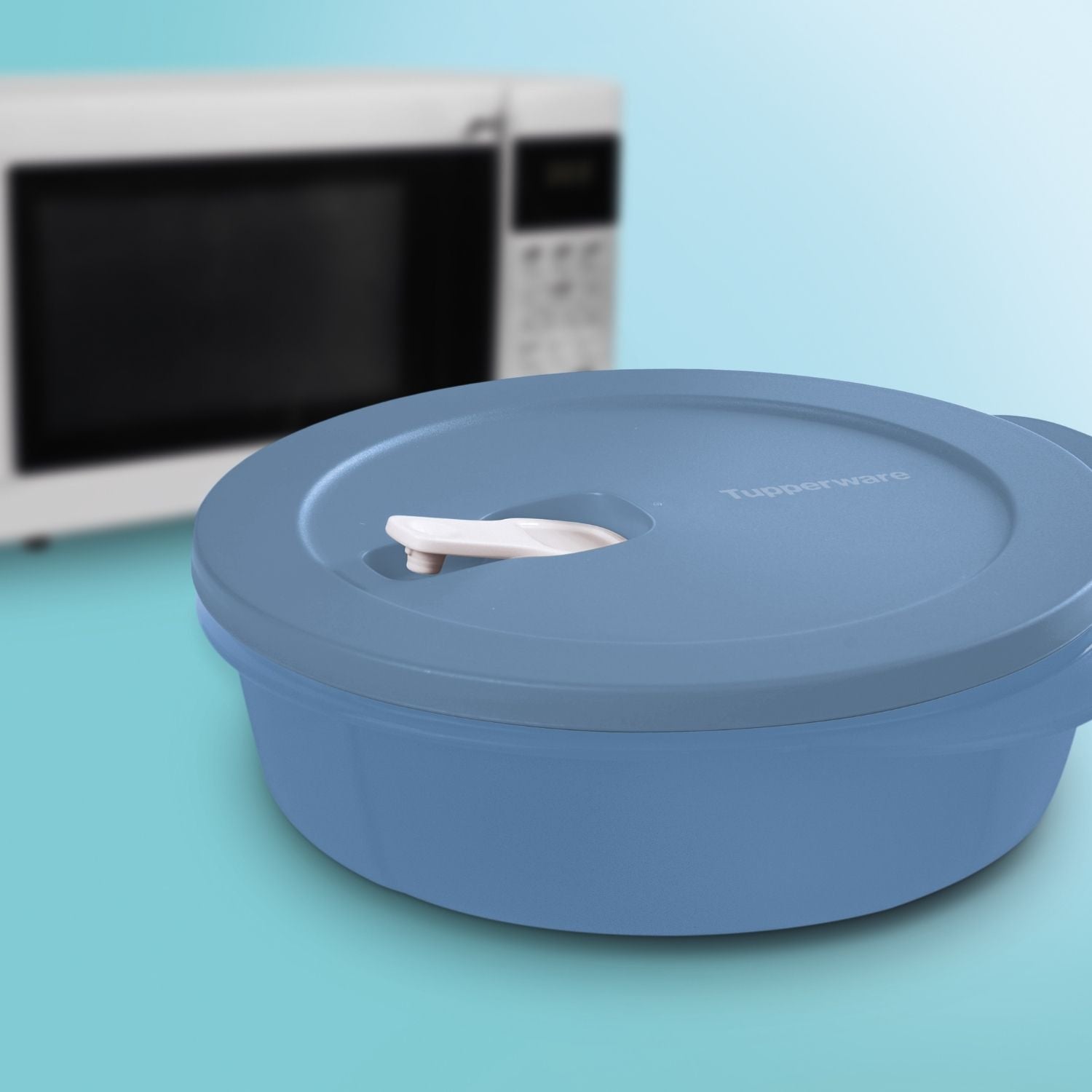 Cristalwave Com Divisória E Bandeja Removível Geração Ii 900ml Jeans