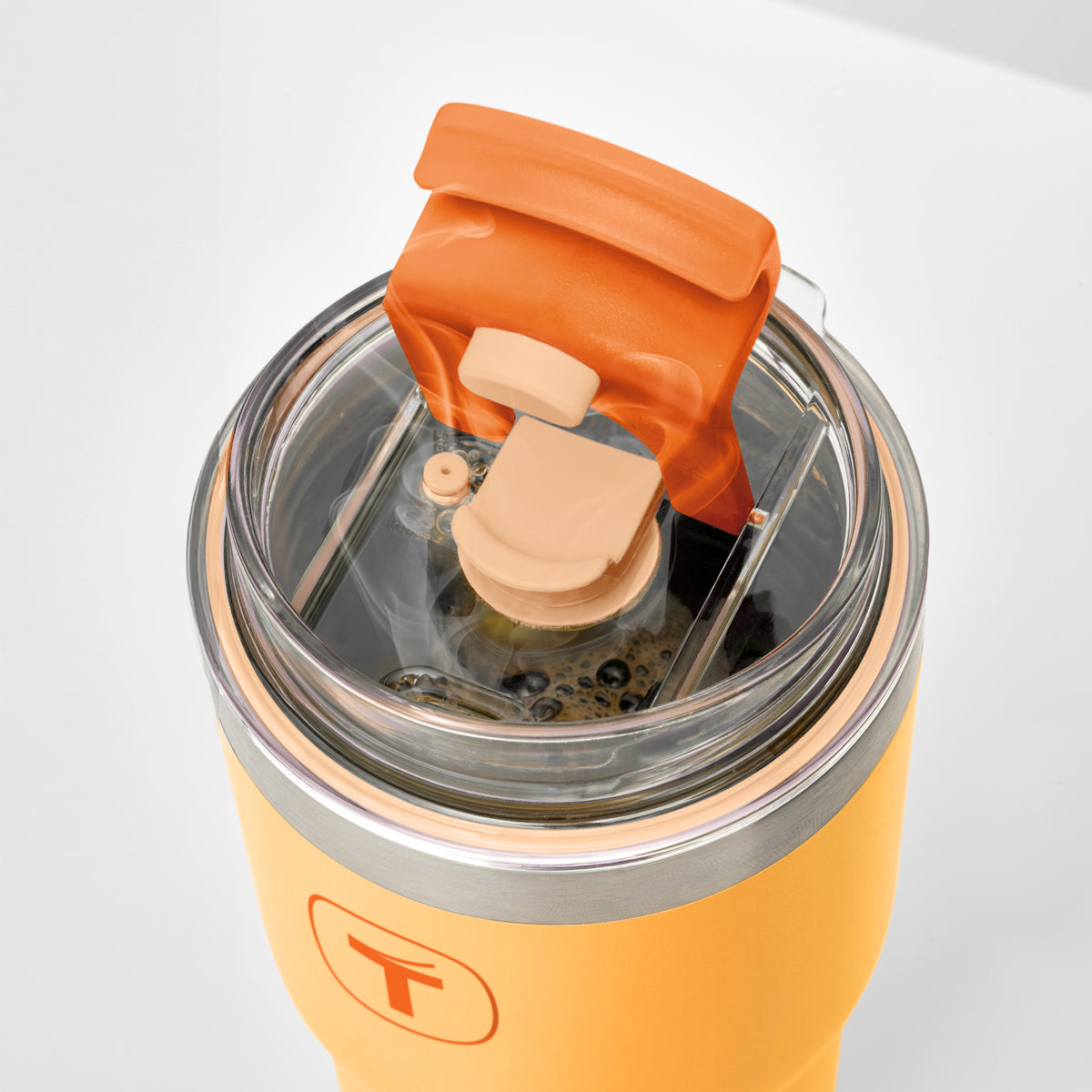 Copo Térmico Big T Com Canudo 630ml Damasco