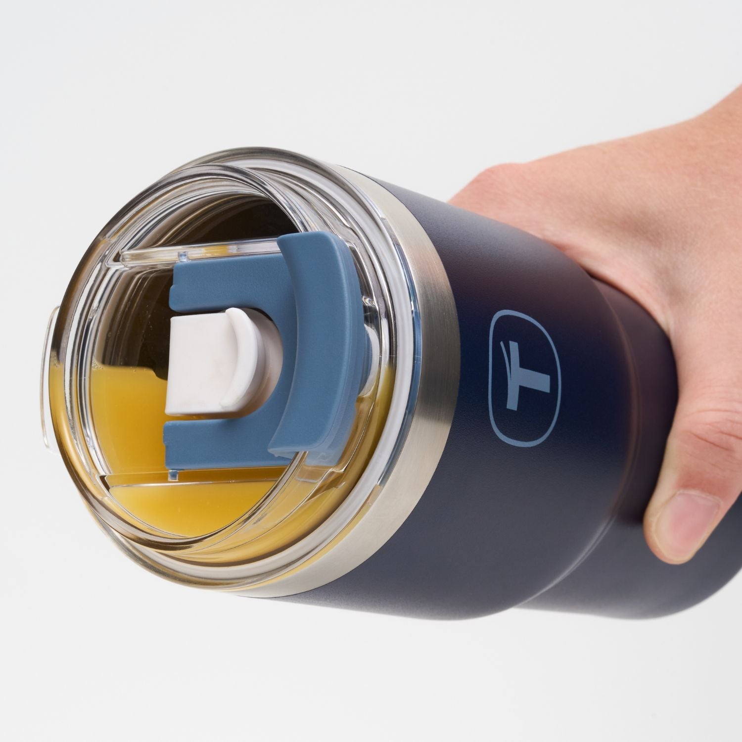 Copo Térmico Big T Com Canudo 630ml Mar Profundo