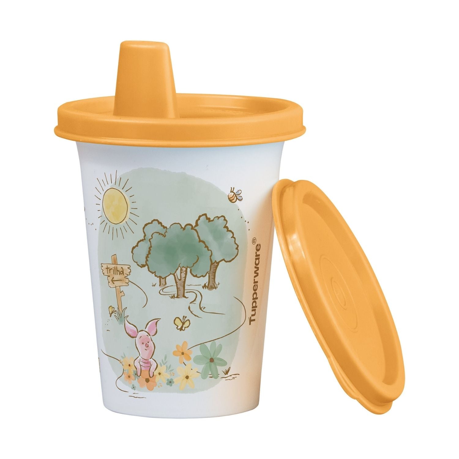 Copinho Com Bico 200ml Pooh Aquarela