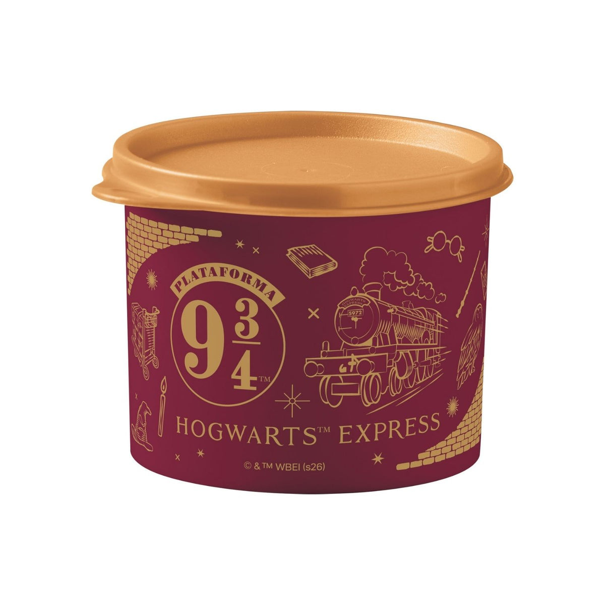 Tupper Redondinha 500ml Expresso de Hogwarts