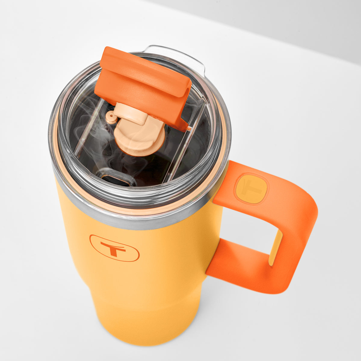 Copo Térmico Big T Com Canudo 1,1L Damasco