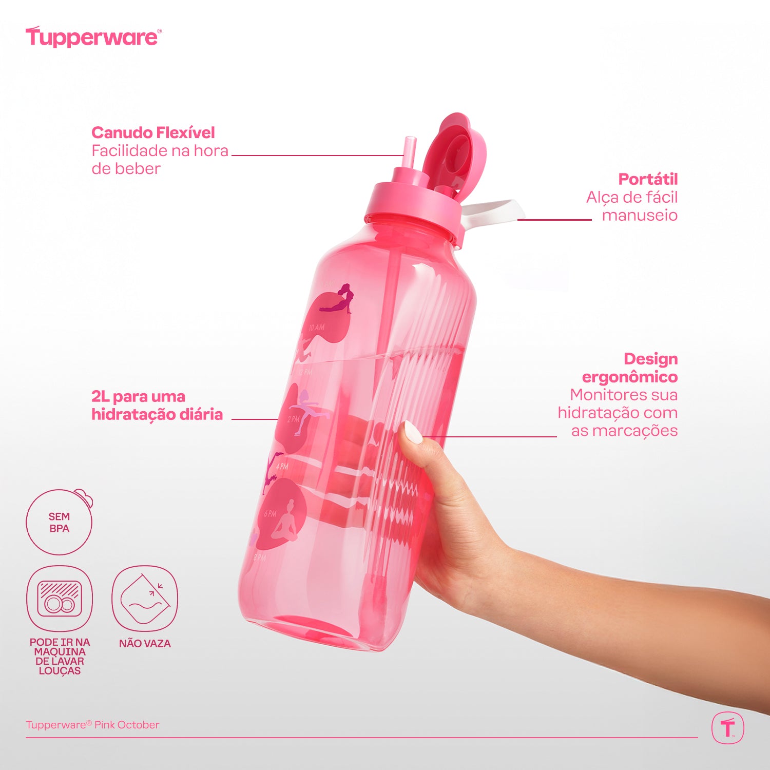 Garrafa Tupperware 2 Litros em promoção