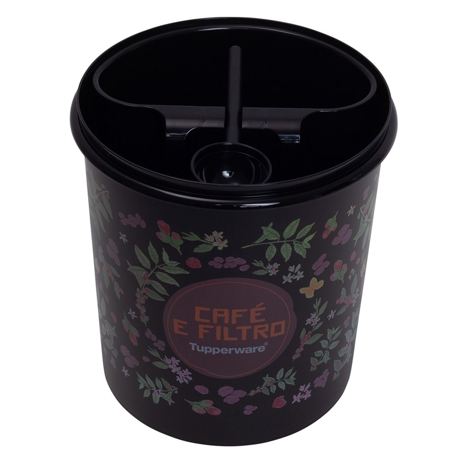 Pote p/ alimentos Tupper Caixa Café e Filtro Tupperware Floral
