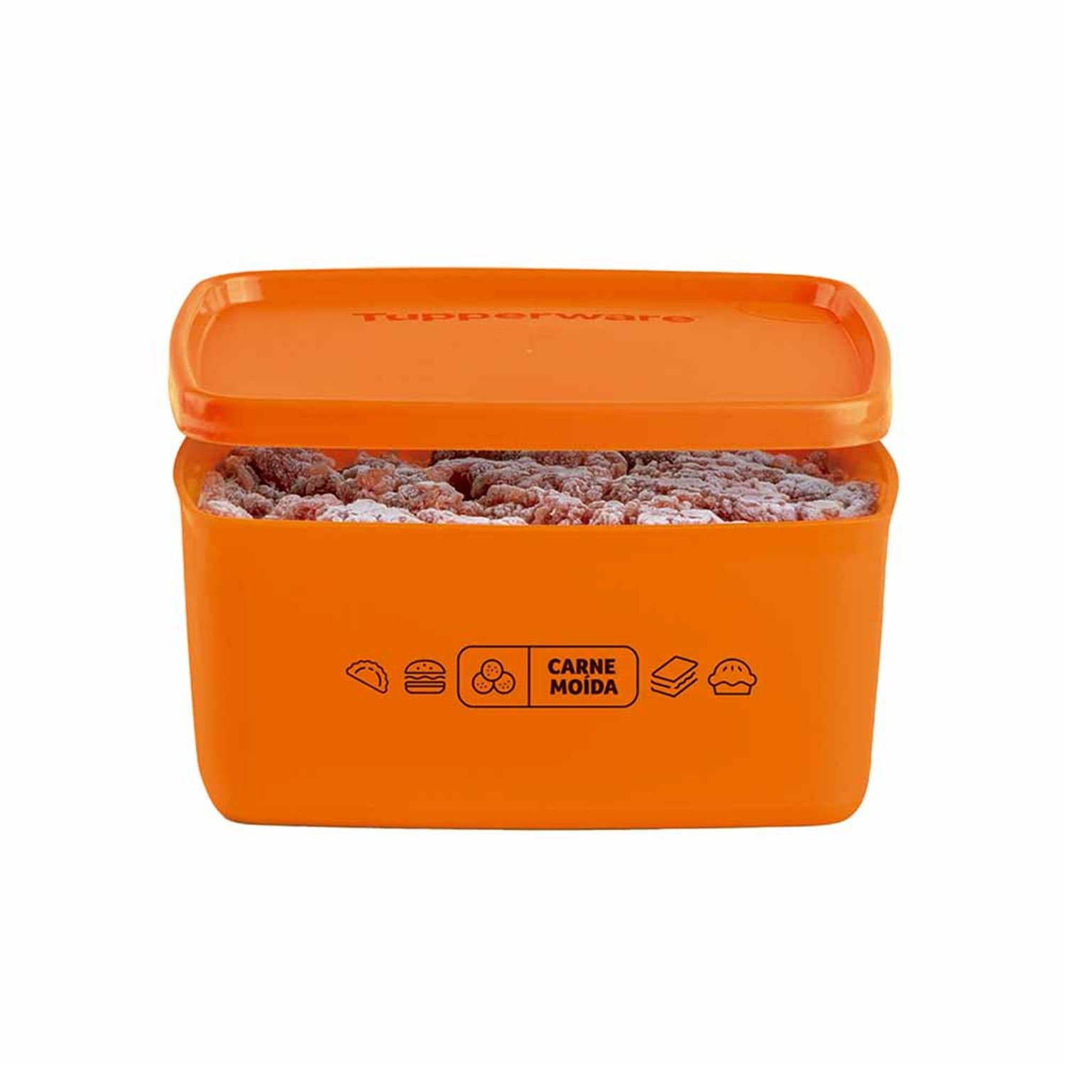Pote Hermético Jeitosinho Tupperware Mix Carne Moída 400ml Vermelho