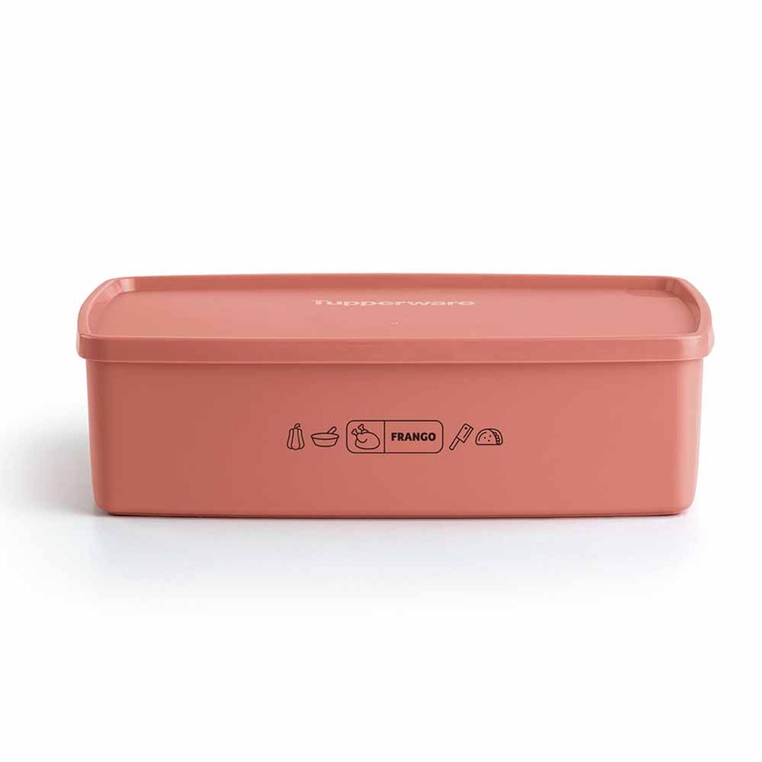 Pote Hemético Caixa Ideal Tupperware 1,4 L Mix Frango
