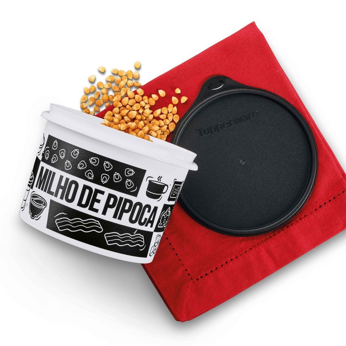 Tupper Caixa Milho Para Pipoca 1Kg Pop Box