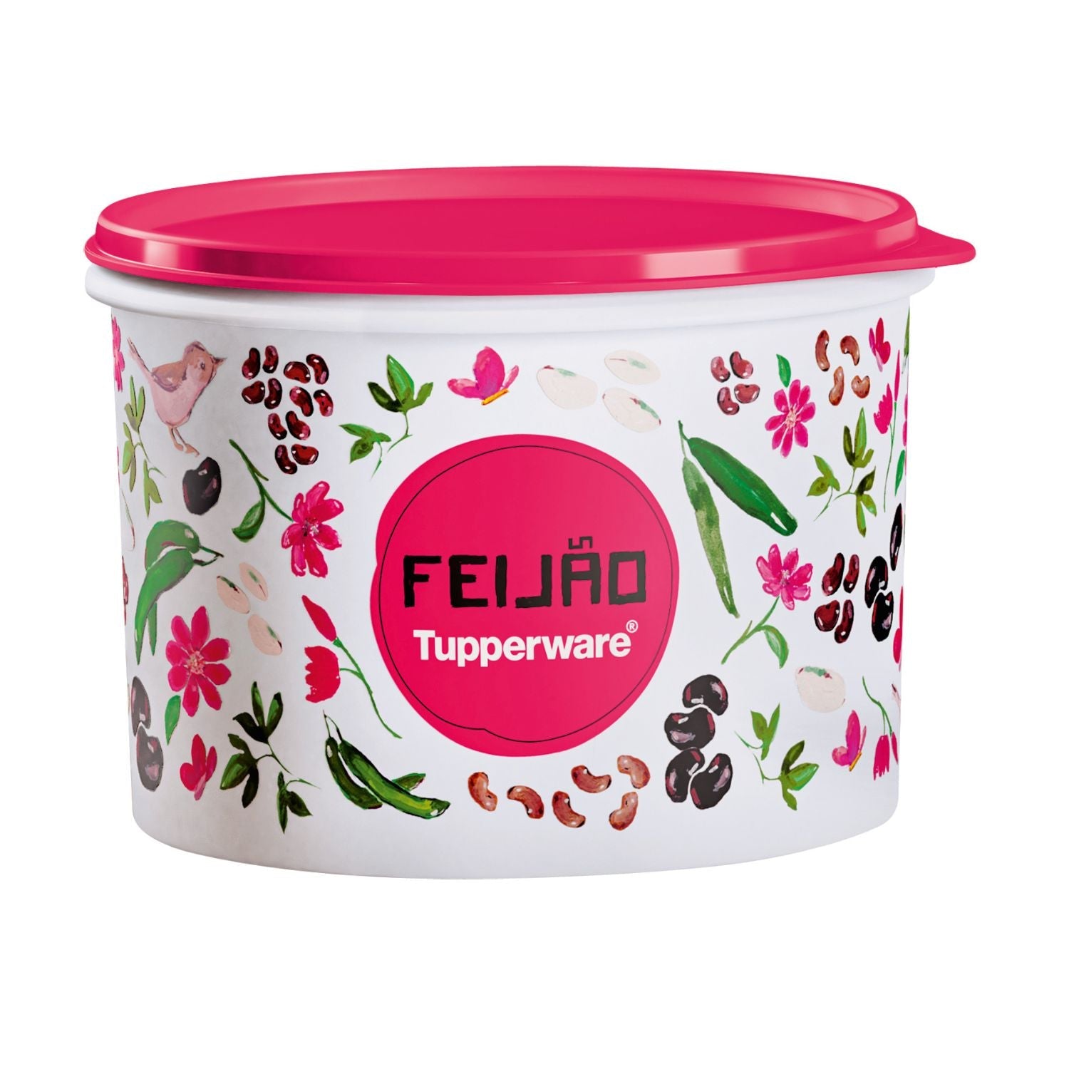 Tupper Caixa Feijão 2Kg Floral