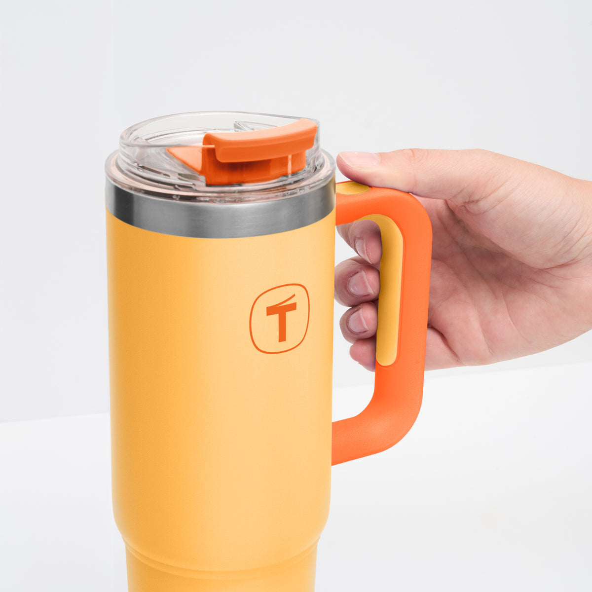 Copo Térmico Big T Com Canudo 1,1L Damasco