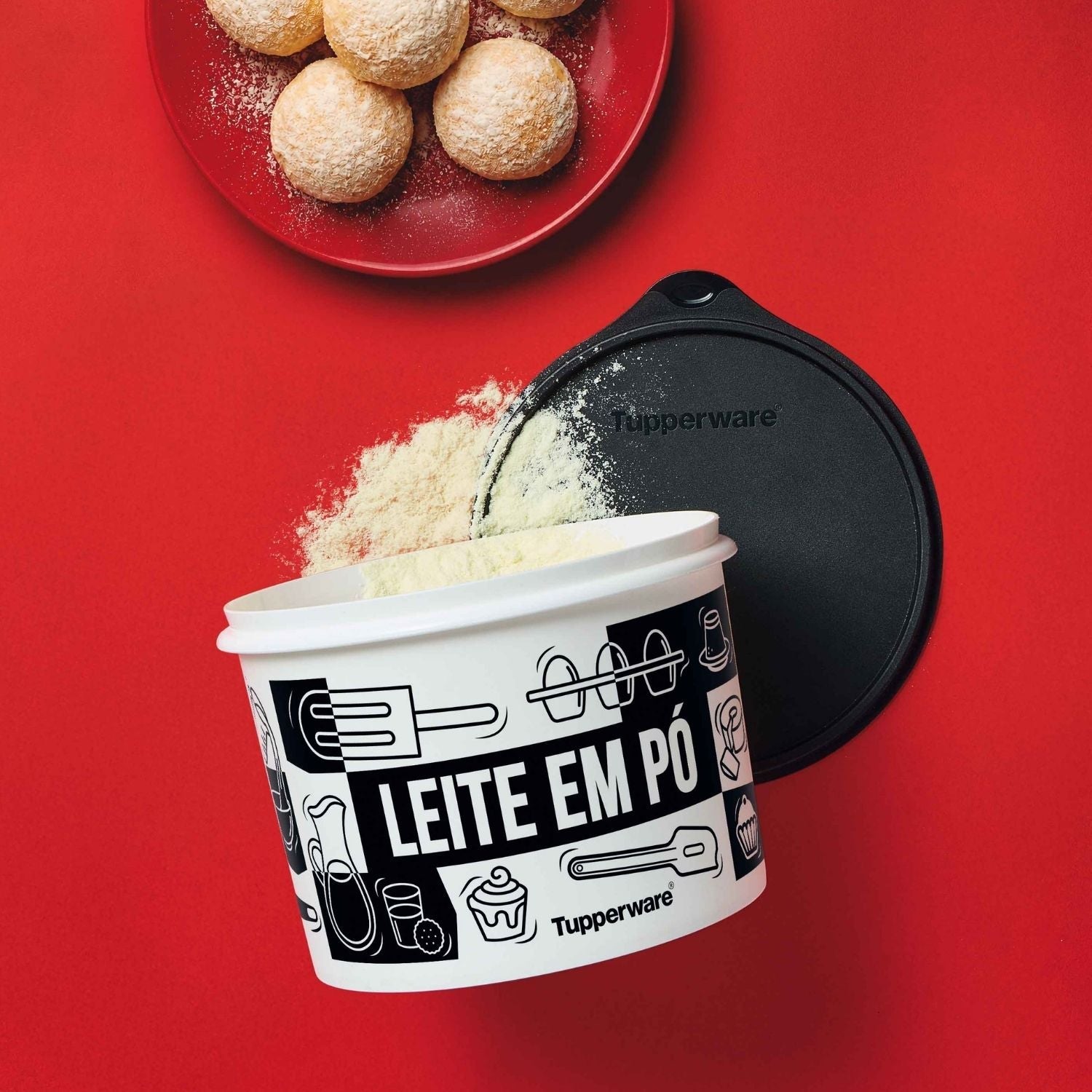Tupper Caixa Leite Em Pó 1,2Kg Pop Box
