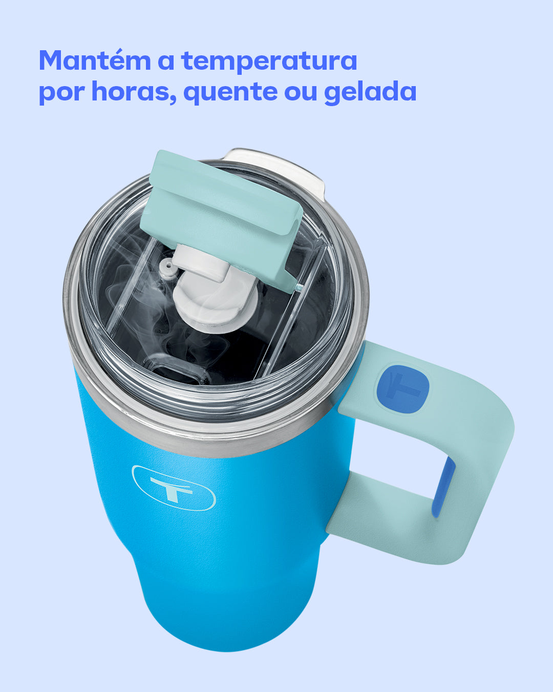 Copo Térmico Big T Com Canudo 1,1L Grécia