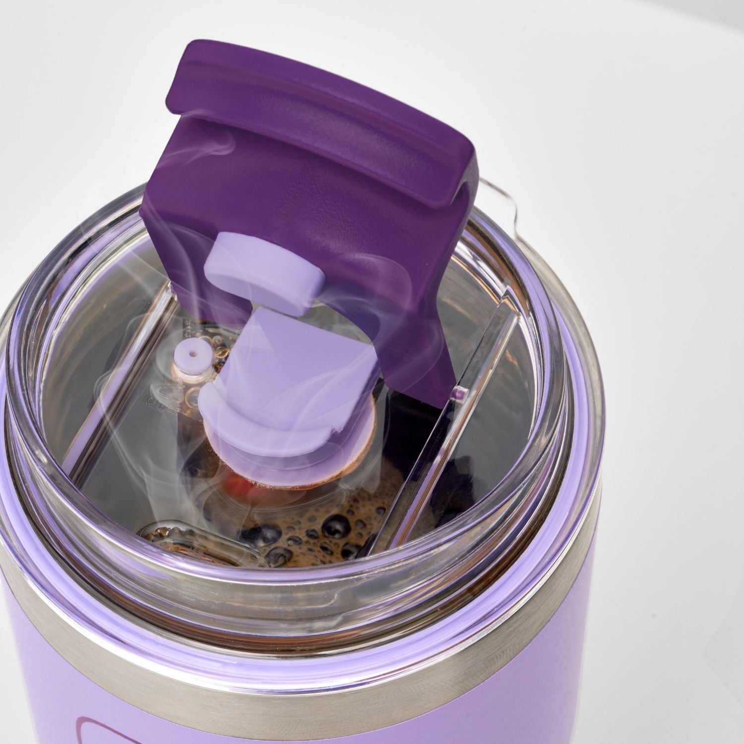 Copo Térmico Big T Com Canudo 630ml Lilás